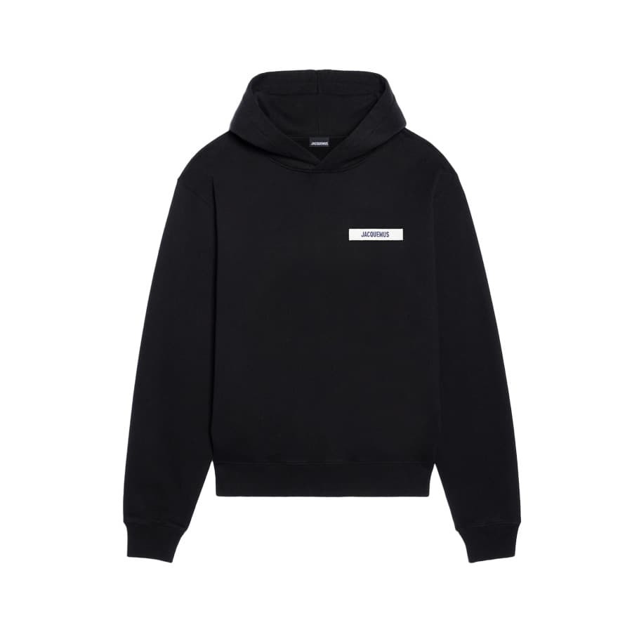 당일배송자크뮈스 남성 로고 르 그로스 그레인 후드티셔츠 (블랙) 245JS247 2036 990