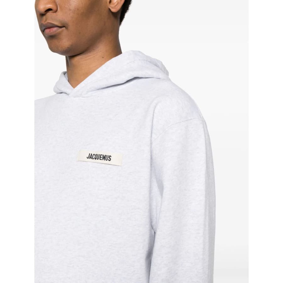 당일배송자크뮈스 남성 로고 르 그로스 그레인 후드티셔츠 (그레이) 245JS247 2036 950