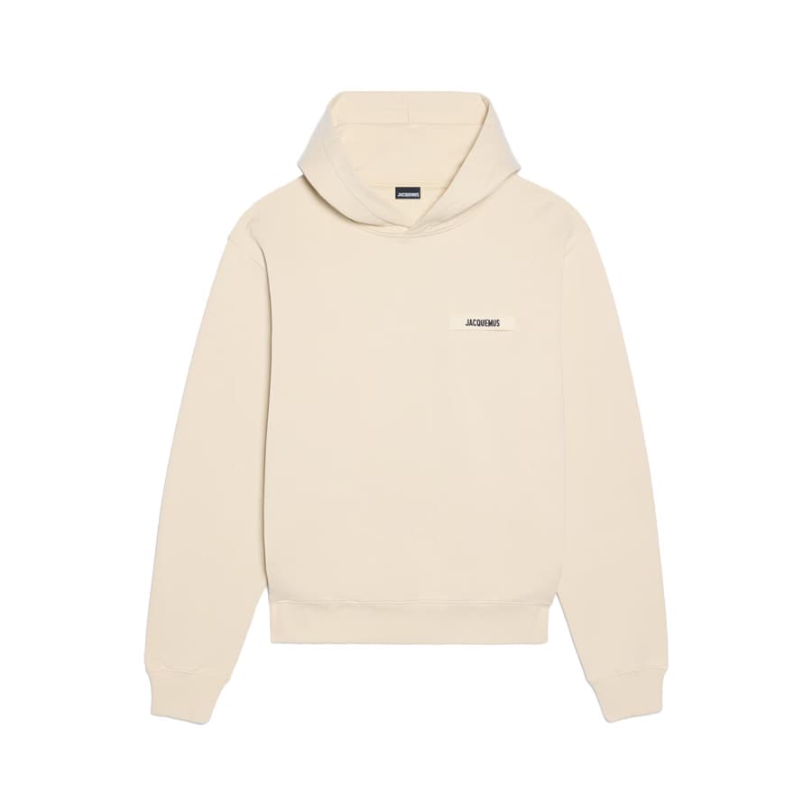 당일배송자크뮈스 남성 로고 르 그로스 그레인 후드티셔츠 (베이지) 245JS247 2036 150