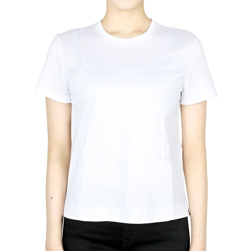 디몬트 막스마라 여성 자수 로고 네리나 반팔(화이트) 2511971018600 001