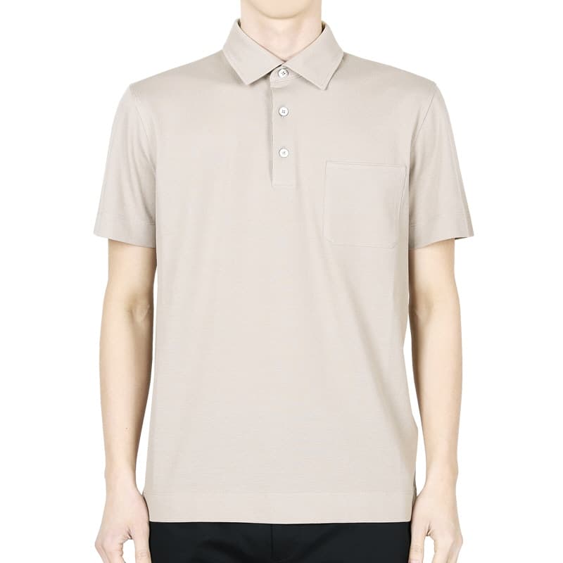 디몬트 에르메네질도제냐 남성 코튼 PK 반팔(베이지) UF392A9 F752 N02