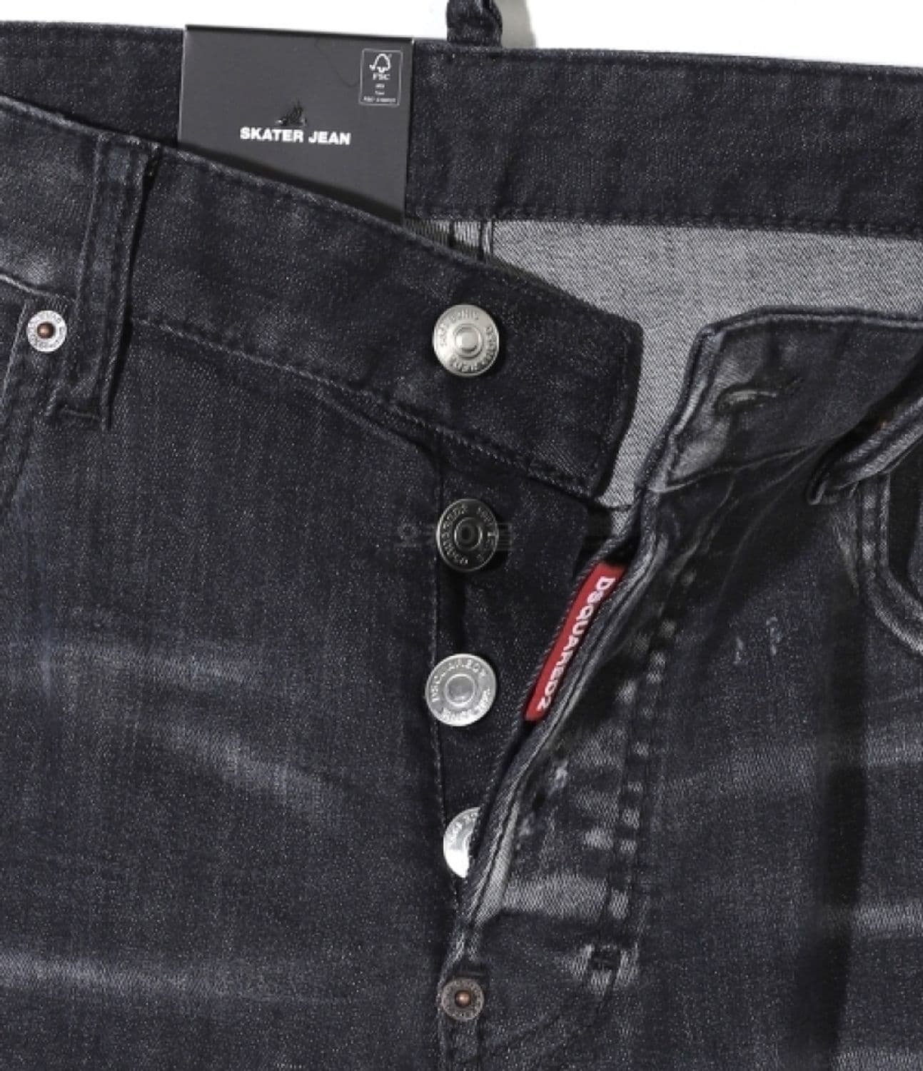 당일배송디스퀘어드2 남성 디스트레스드 데님바지 블랙 S74LB1475 S30503 900