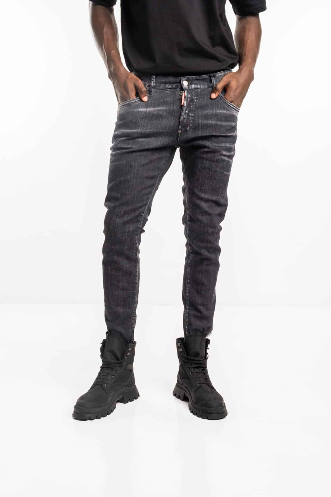 당일배송디스퀘어드2 남성 디스트레스드 데님바지 블랙 S74LB1475 S30503 900