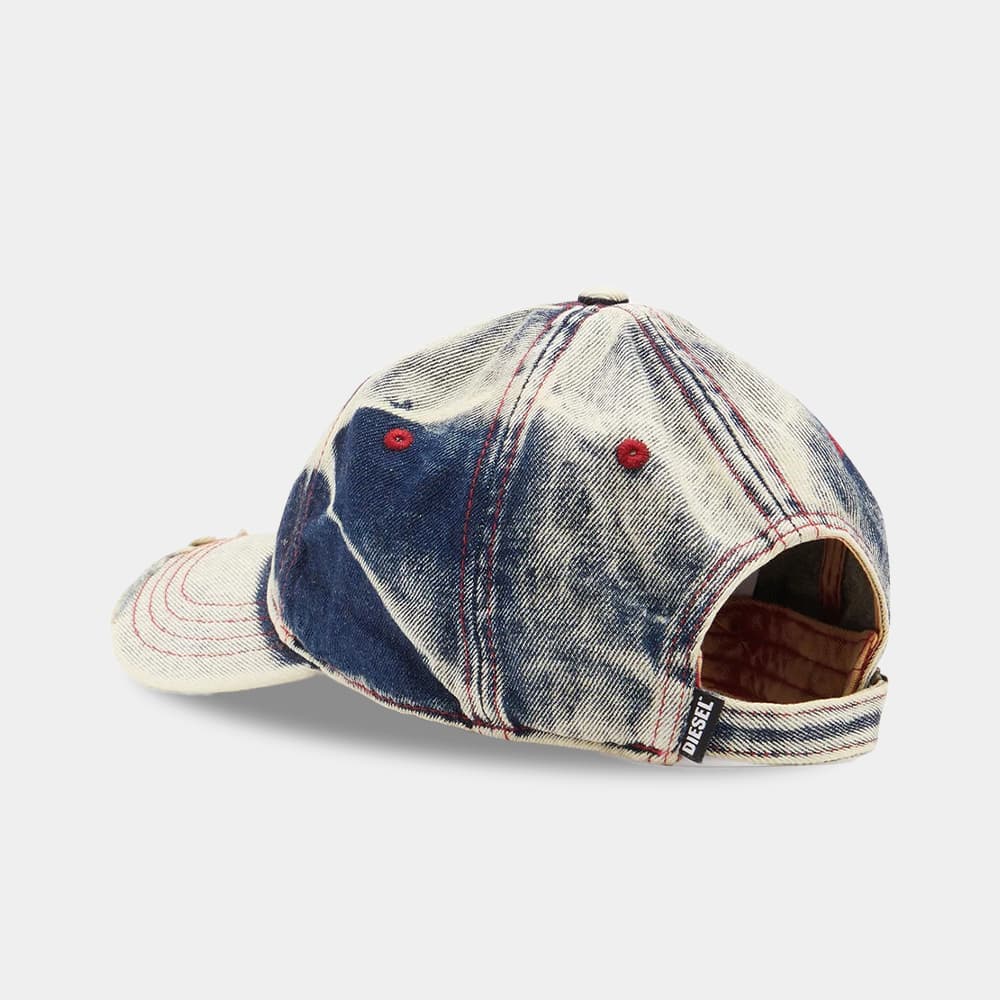 당일배송디젤 남성 D패치로고 C세이몬 빈티지 볼캡 모자 워싱 블루 A06467 0DGAV 01