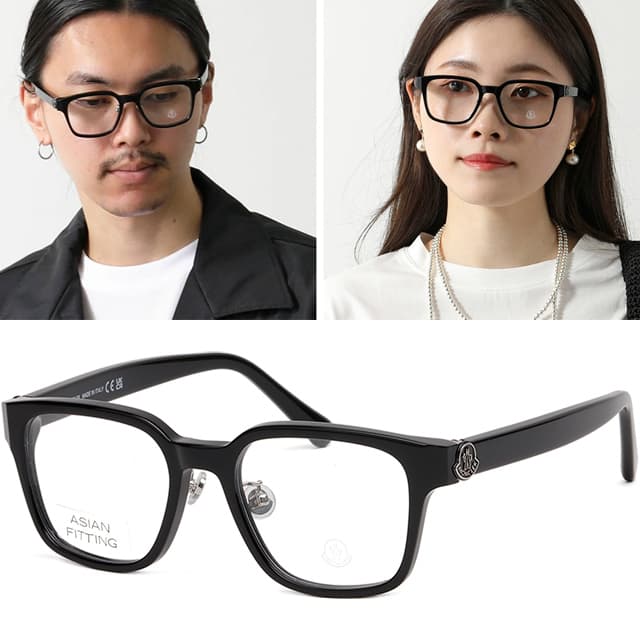 몽클레어 안경테 ML5191D 명품 사각 뿔테 아시안핏