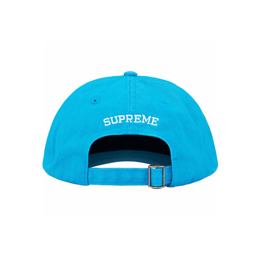 슈프림 피그먼트 코티드 S 로고 6 패널 캡 (브라이트블루) SS25H24
