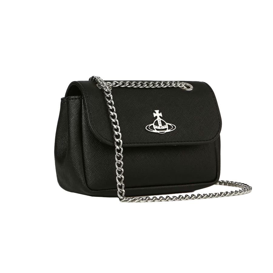 비비안웨스트우드 그레인 스몰 펄스 체인 크로스백 (블랙) 5C01000CW S000B N401